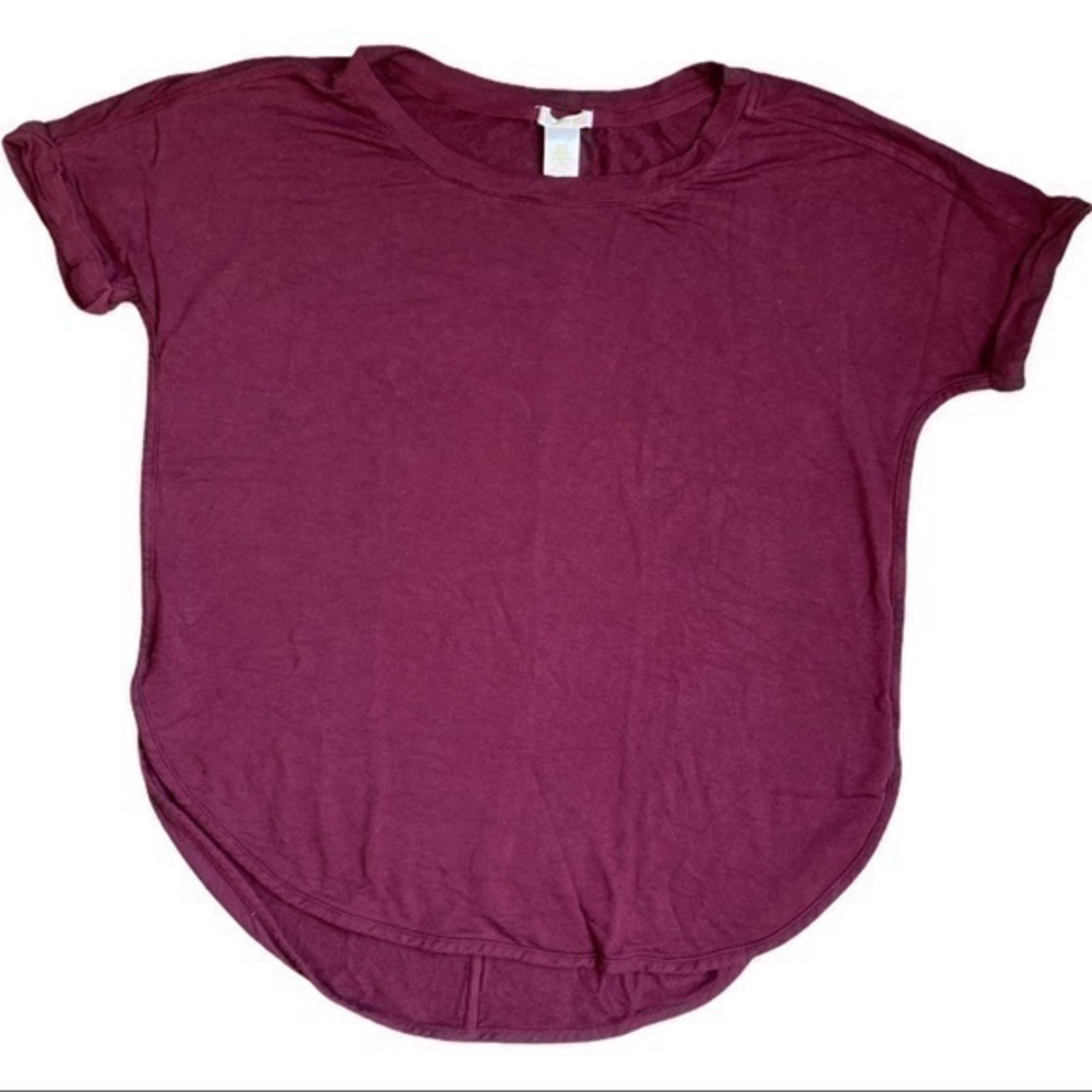 Matty M short sleeve shirt soft maroon size L